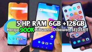 5 HP GAMING Harga 900 Ribuan!! | RAM 6GB + 128GB Dibawah sejutaan!!! By ervika official