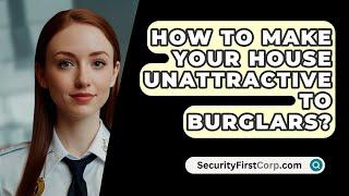 How To Make Your House Unattractive To Burglars? - SecurityFirstCorp.com