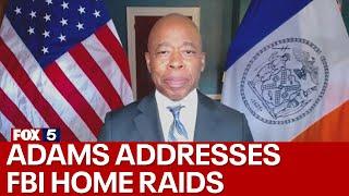 NYC Mayor Adams addresses FBI raids on homes of 2 top aides