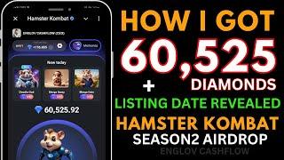 Hamster Season 2: Secrets to Earning 60K Diamonds Fast + LISTING DATE!