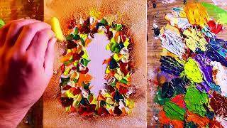 Prolific Abstract Painting In Acrylics | 4 Art Ideas | Painting Techniques | Time Lapse