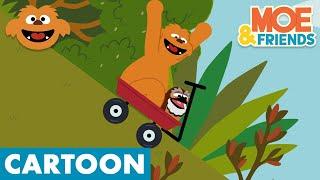 Wagon Ride | Funny Cartoon for Kids | Moe & Friends Animated Adventures