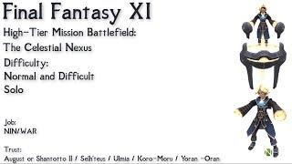 FFXI The Celestial Nexus - Difficult Difficulty - Solo w/ Trust NIN/WAR