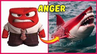 INSIDE OUT 2 Animation Movie Characters AS Animals | Joy, Anxiety, Anger...