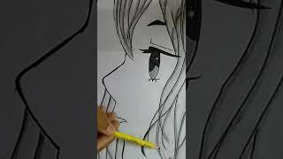 cute anime girl sketch || AK talented artist ||