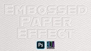 Photoshop: The Embossed Paper Effect