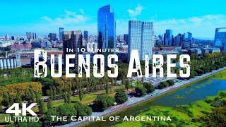 BUENOS AIRES 10 Min  Drone Aerial 4K 2024 | Argentina