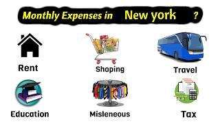 All living Expenses in New York : For Family and One Person