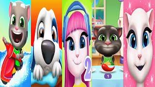 Talking Angela vs Talking Angela 2 vs Jetski2 vs Talking Hank vs Tom 2 New Born Ep3786 Gameplay 2024