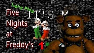 Mario and Luigi plays Five Nights at Freddys #1