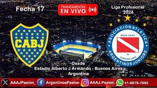 BOCA JUNIORS Vs ARGENTINOS JUNIORS - TRANSMISIÓN en VIVO - Liga Profesional de Fútbol 2024