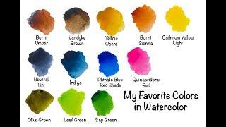 My Favorite Colors in Watercolor