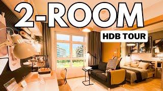  HDB Tour: 2-Room Flexi Type 1 & 2 BTO Showroom Interior Design Singapore