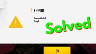 Fix Free Fire Error Download Failed Retry