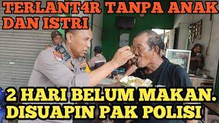 KAKEK LAPER 2 HARI BELUM MAKAN LAPAR DI JALANAN TANPA ISTRI ANAK DAN KELUARGA. MAU PULANG KESASAR