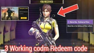 New 3 Working codm Redeem code 2023 | cod Mobile Redeem code | Call Of duty Mobile Redeem code 2023