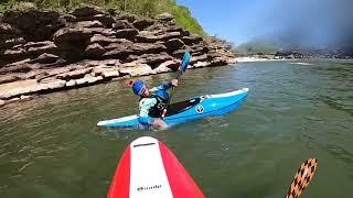 Apex Watercraft's first whitewater customer gets her Ringer on the Water