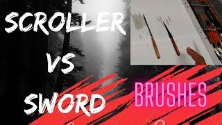 Pinstriping Brushes: Scrollers VS Swords. What's the difference?!?!