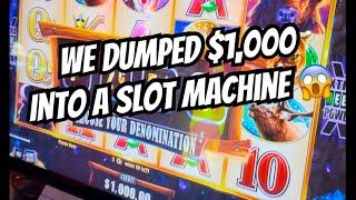 We dumped $1,000 into a slot machine. Here’s what happened in Las Vegas #wynn #bellagio #rio #bet