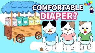 Picture Book Anime Read  Aloud: Comfortable Diaper?