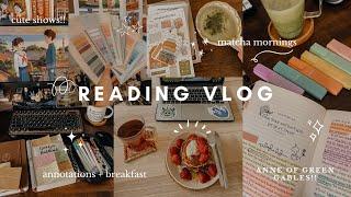 reading vlog : anne of green gables, annotations, cozy mornings