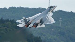 The Russian Su-57's high-level flight demonstration, its maneuverability is astonishing!