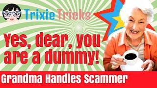 Sweet Grandma Turns "Dummy Transaction" Against Scammers