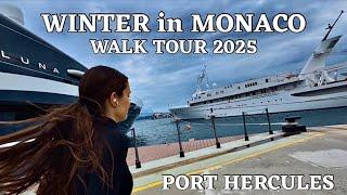 WINTER WALK IN PORT HERCULES MONACO MONTE CARLO 2025