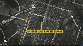 Two-level underground parking garage to border Forsyth Park