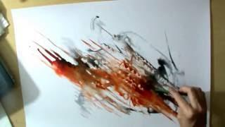 Abstract watercolor II  Speed painting