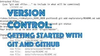 How to set up git for a bioinformatics project: using version control with git and GitHub (CC014)