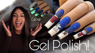 Doing Christmas Nail Art With Only Gel Polish | Profiles Backstage | Press On Nails