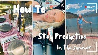 How to Stay Productive in the Summer // My top tips for staying on track