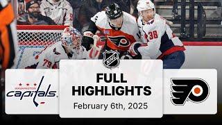 NHL Highlights | Capitals vs. Flyers | February 06, 2025