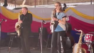 John Hallam, Alex Clarke, Tom Kincaid Trio at Upton Upon Severn Jazz Festival 2019