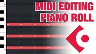 Cubase Piano roll MIDI editing