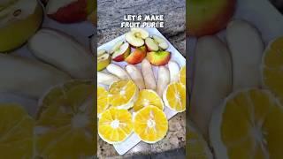 Let’s make Fruit Purée (what’s the difference between smoothie and purée? ) #healthysmoothies