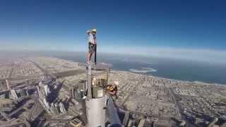 Burj Khalifa - Platform inspection top of the spire Andy Veall