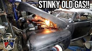 Getting Pete's Custom 1946 Ford Convertible Road Ready!! - Brakes & Rebuilt Carbs!!