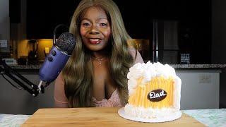 Baskin Robbins FATHER'S DAY Mint Chocolate Icecream  Cake ASMR Eating Sounds