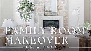 RH Inspired Room MAKEOVER on a BUDGET!! Mediterranean Modern Interior Design Style