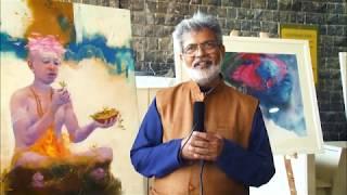 Hina Bhatt Art Ventures: Vasudeo Kamath at Pranav National Art Camp, Pune, India-2019