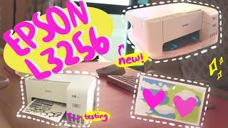 unboxing EPSON L3256 printer + testing