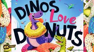 DINOS LOVE DONUTS  Hilarious dinosaur book by Ben Okon and Komal Sharma- Kids Book Read Aloud