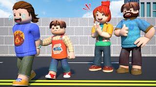 ROBLOX Brookhaven RP: The Bacon Hair Rescues Family | Roblox Knight
