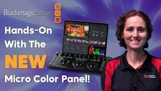 Color Grade From Your iPad with Blackmagic Design's DaVinci Resolve Micro Color Panel!