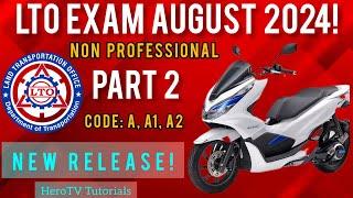 LTO  NON PROFESSIONAL EXAM REVIEWER 2024 | Code: A, A1,A2 TAGALOG Part 2