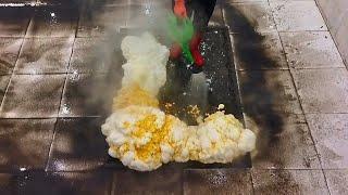 Extra big foam experience! New method rug cleaning satisfying ASMR