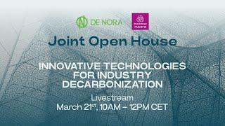 Joint Open House: Innovative Technologies for Industry Decarbonization