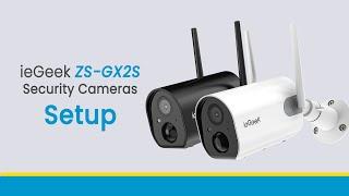ieGeek ZS-GX2S Setup | Wireless Outdoor Battery Camera with Spotlight & Siren